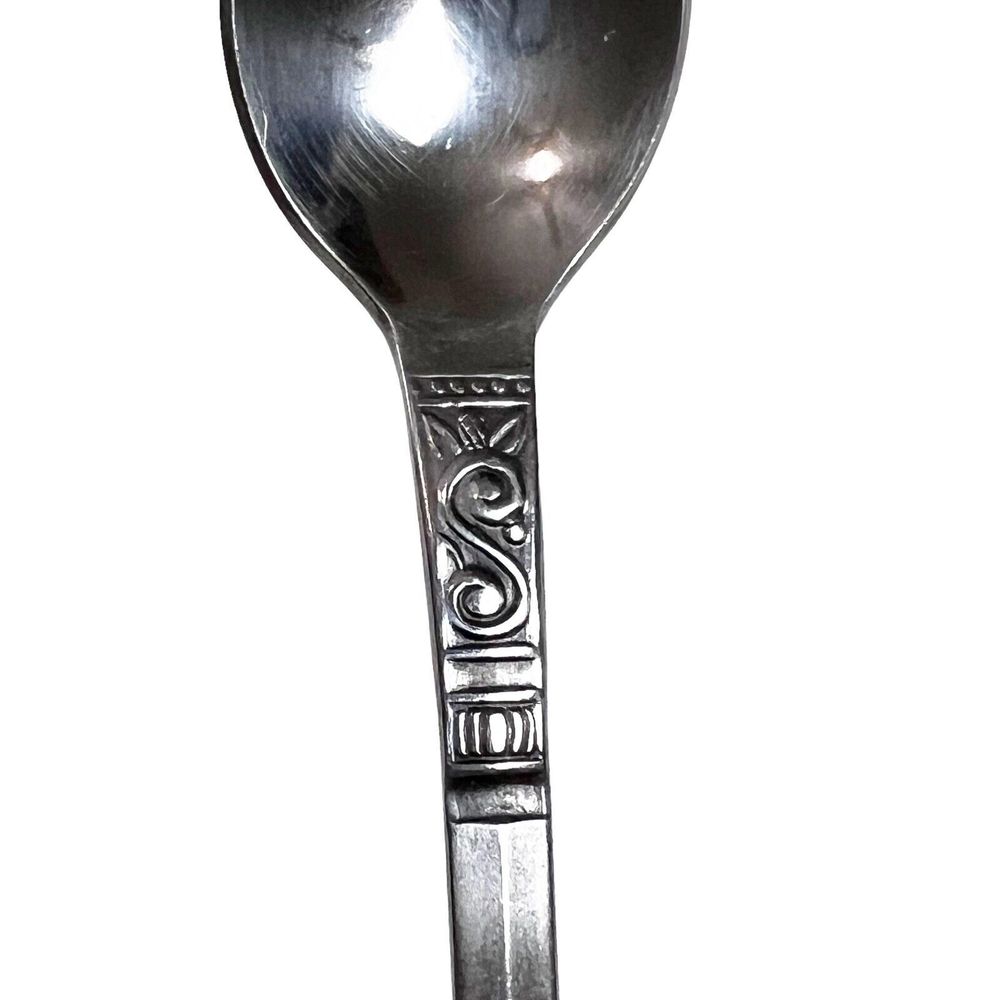 4 Vtg Orleans Stainless Korea Stacie Pattern Long Ice Tea Spoons (8 Available)
